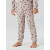 name it Nmfwang Wool Rib Legging Aop - Pink - 104