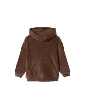 name it Nmmnelur Rlx Sweat Wh - Brown - 104