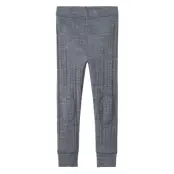 Name It Nmmwang Wool Needle Longjohn Solid Noos Marinblå