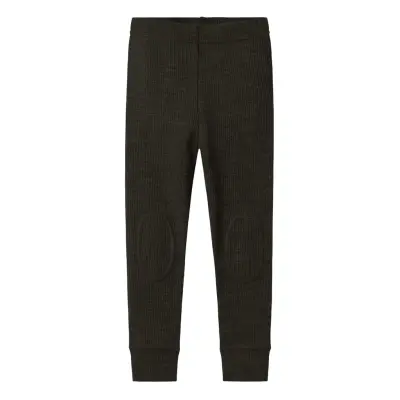 Name It Nmnwax Wool Rib Legging Noos Svart