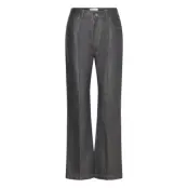 Nana Leather Pants Trousers Leather Leggings/Byxor Grå Hosbjerg