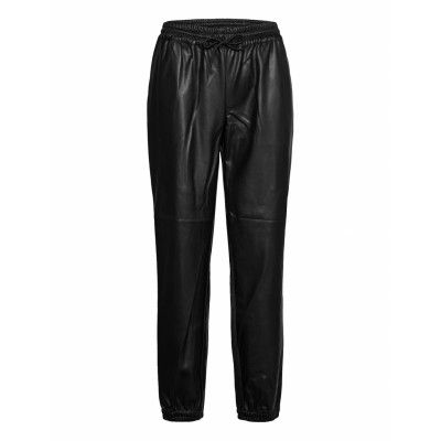 Pants Trousers Leather Leggings/Byxor Svart Sofie Schnoor