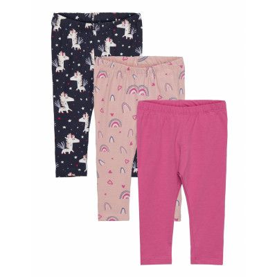 Nbfdidina 3P Legging Leggings Multi/mönstrad Name It