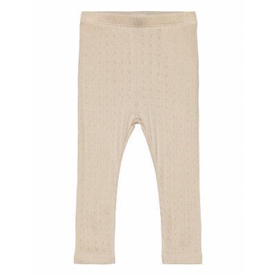 Nbfrachel Slim Legging Hea Lil Noos Bottoms Leggings Kräm Lil'Atelier
