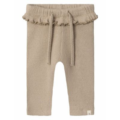 Nbfsophia Slim Legging Lil Bottoms Leggings Beige Lil'Atelier