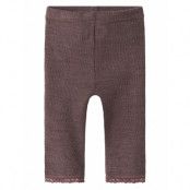 Name It Nbfwang Wool Needle Legging Solid Noos Brun