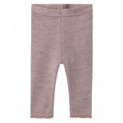 Name It Nbfwang Wool Needle Legging Solid Noos Lila