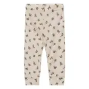 Nbfwang Wool Rib Legging Aop Xxiii *Villkorat Erbjudande Leggings Creme Name It