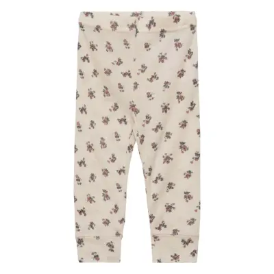 Nbfwang Wool Rib Legging Aop Xxiii *Villkorat Erbjudande Leggings Creme Name It