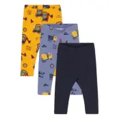 Nbmdino 3P Long John Leggings Multi/mönstrad Name It