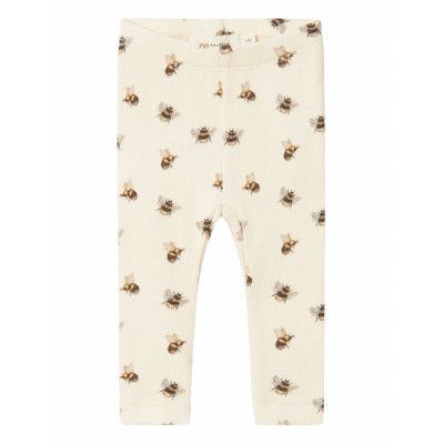 Nbngavo Kye Slim Leggings Lil Bottoms Leggings Cream Lil'Atelier