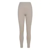 New Balance Ribbed High Rise Legging 27" - Beige - L