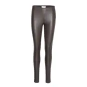 Nex Leather Leggings Trousers Leather Leggings/Byxor Brun Just Female