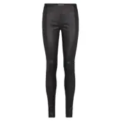 Nex Leather Leggings Trousers Leather Leggings/Byxor Svart Just Female