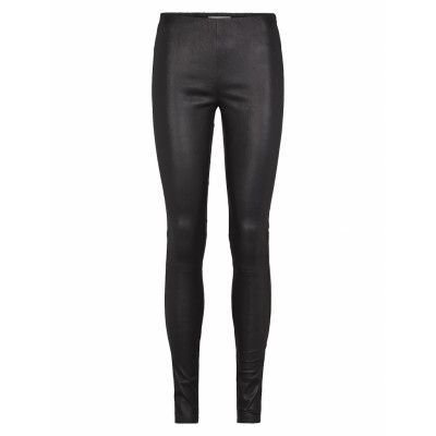 Nex Leather Leggings Trousers Leather Leggings/Byxor Svart Just Female