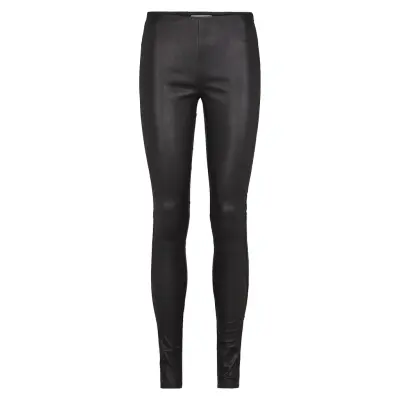 Nex Leather Leggings Trousers Leather Leggings/Byxor Svart Just Female