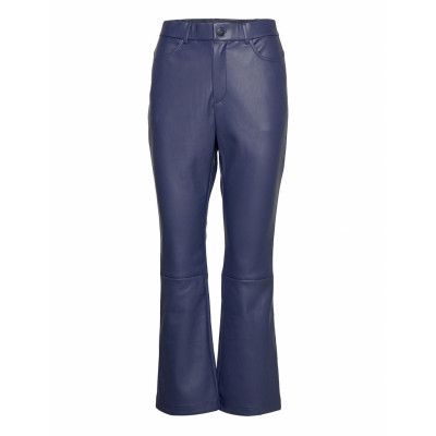 Nico Pants Trousers Leather Leggings/Byxor Blå By Malina