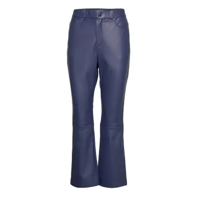Nico Pants Trousers Leather Leggings/Byxor Blå By Malina
