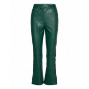 Nico Pants Trousers Leather Leggings/Byxor Grön By Malina