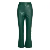 Nico Pants Trousers Leather Leggings/Byxor Grön By Malina