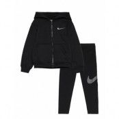 Nike Nike Shine Hoodie And Leggings Set Svart