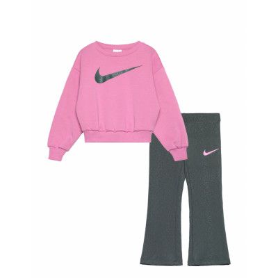 Nike Nike Swoosh Spirit Leggings Set Rosa
