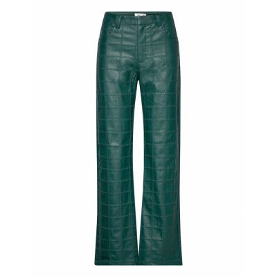Nikisha Designers Trousers Leather Leggings-Byxor Grön Baum Und Pferdgarten