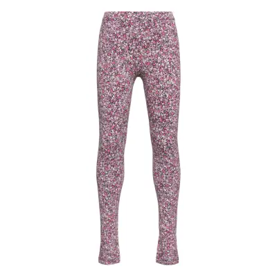 Nkfvivian Aop Legging K1 *Villkorat Erbjudande Leggings Lila Name It