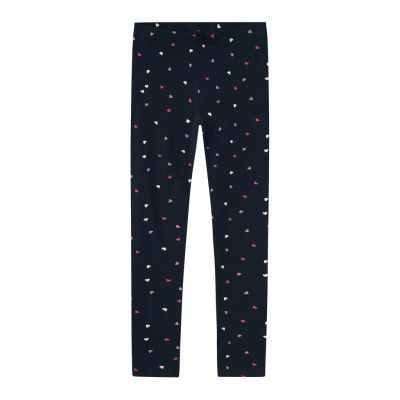 Nkfvivian Aop Legging Noos Bottoms Leggings Navy Name It