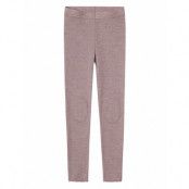 Name It Nkfwang Wool Needle Legging Solid Lila