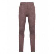 Nkfwang Wool Needle Legging Solid Xxiii *Villkorat Erbjudande Leggings Lila Name It