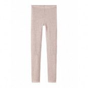 Nkfwang Wool Needle Legging Solid Xxiii *Villkorat Erbjudande Leggings Rosa Name It