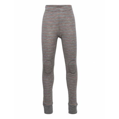 Nkmwang Wool Plain Aop Longjohn Xxii Outerwear Leggings Base Layer Bottoms Grå Name It