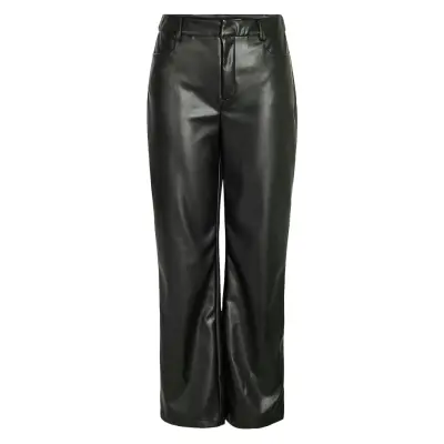 NOISY MAY Nmandy Yolanda Pu Hw Wide Pants Noos Svart