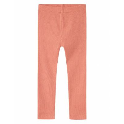Lil'Atelier Nmfgago Kny Slim Leggings Lil Orange