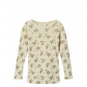 Lil'Atelier Nmfnimo Ls Slim Wo/Mo Top Aop Lil Beige