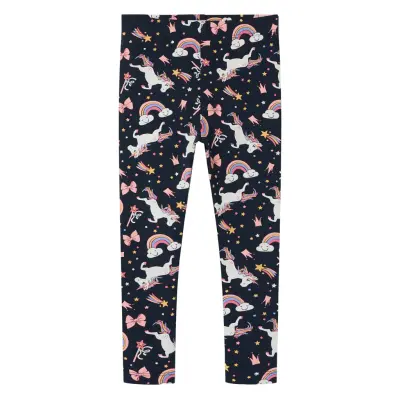 Name It Nmfvivian Aop Legging Marinblå