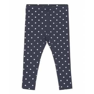 Nmfvivian Glitter Legging N1 Leggings Marinblå *Villkorat Erbjudande Name It