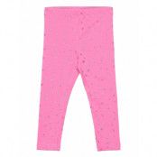 Nmfvivian Glitter Legging N1 *Villkorat Erbjudande Leggings Rosa Name It