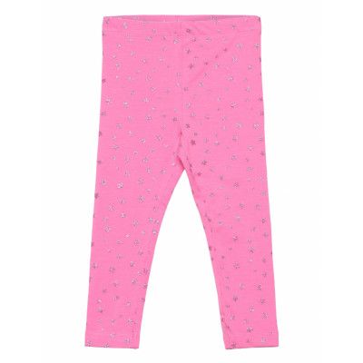 Nmfvivian Glitter Legging N1 *Villkorat Erbjudande Leggings Rosa Name It