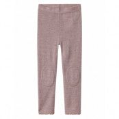 Name It Nmfwang Wool Neddle Legging Solid Noos Lila