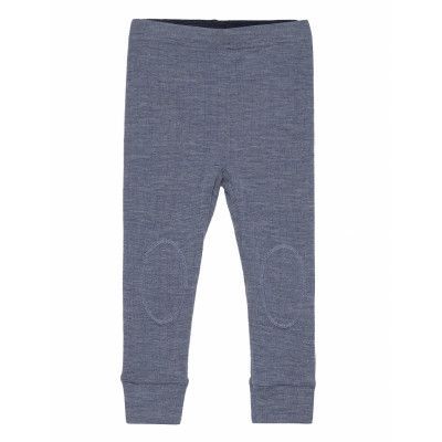 Nmmwang Wool Needle Longjohn Leggings Blå Name It