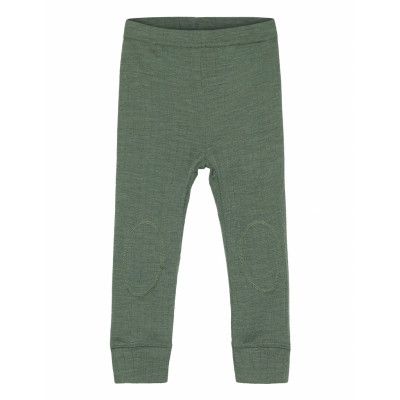 Nmmwang Wool Needle Longjohn Leggings Grön Name It