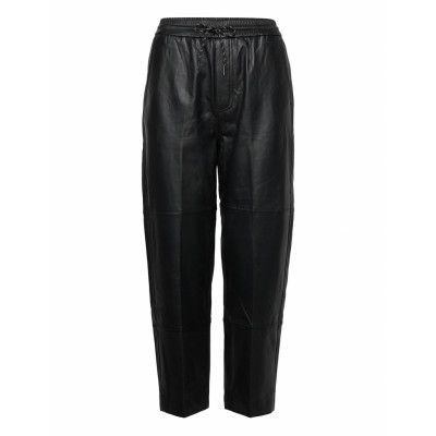 Nolo Trousers Leather Leggings/Byxor Svart Munthe