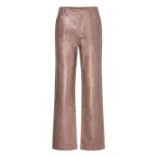 Nynne Pants Trousers Leather Leggings/Byxor Brun Hosbjerg