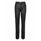 Objangie Stretch Hw L Pant 123 Trousers Leather Leggings/Byxor Svart Object