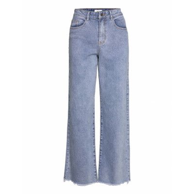 Objsavannah Hw Wide Legged Jeans Rep Bottoms Jeans Wide Blue Object