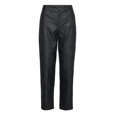 Odessa Pants Bottoms Trousers Leather Leggings-Byxor Svart Noella