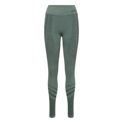 Oline Pants Sport Base Layer Bottoms Green Kari Traa