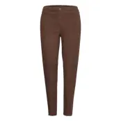 Olivia Suede Pants Leather Leggings/Byxor Brun Lexington Clothing